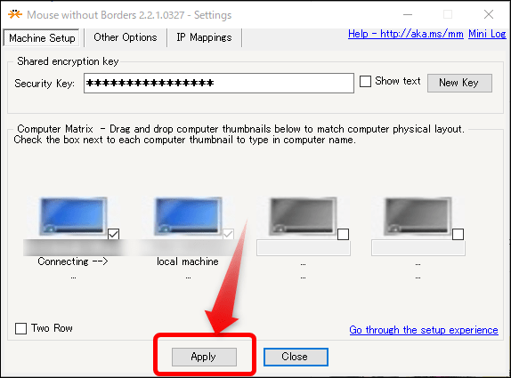 Applyボタン